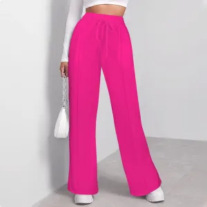 Women's Drawstring Wide Leg Sweatpants