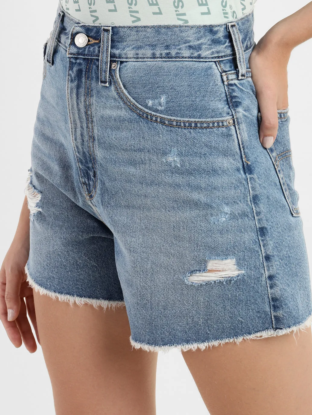 Women's High Rise Slim Fit Shorts