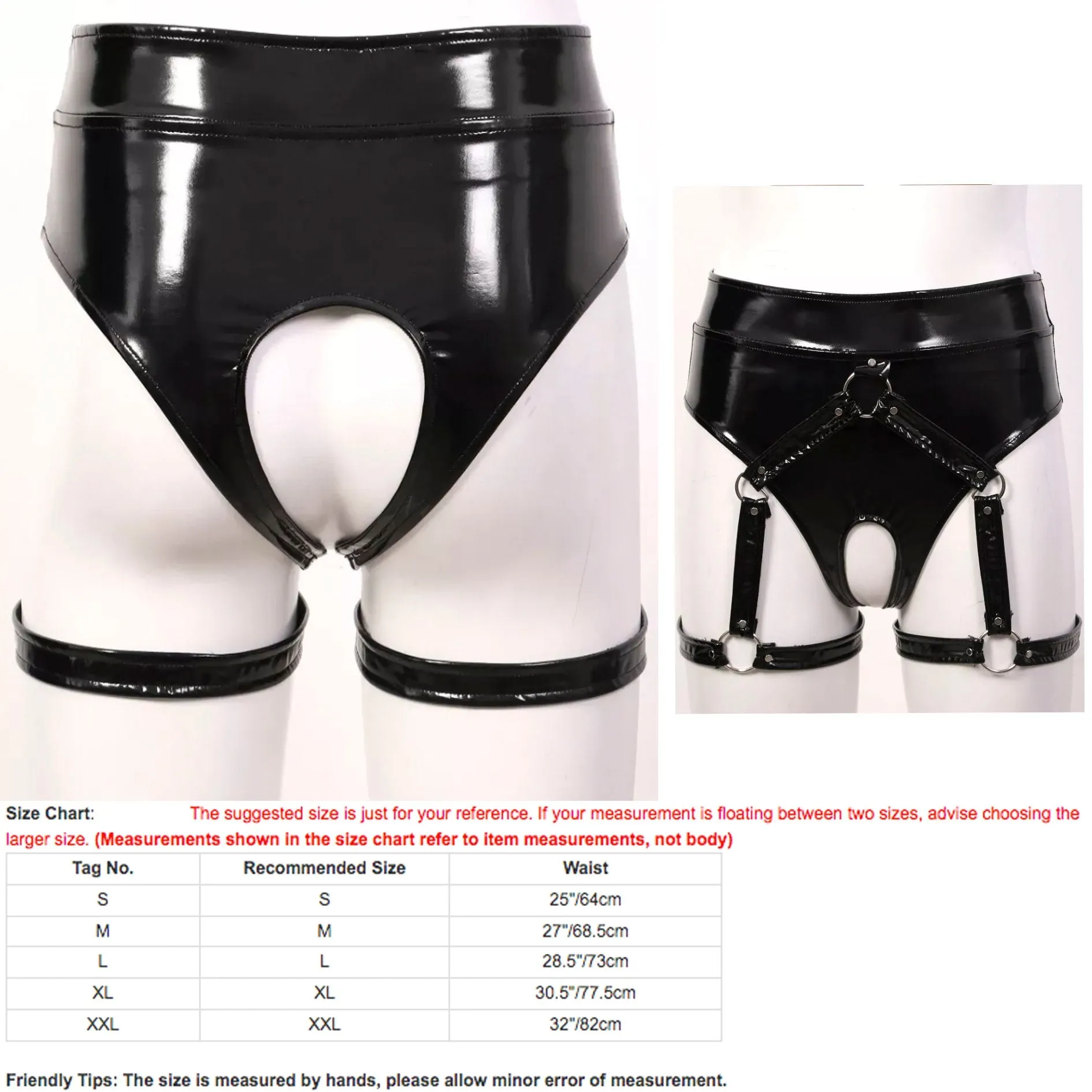 Womens Leather Harness | Womens Body Harness | Crotchless Panties