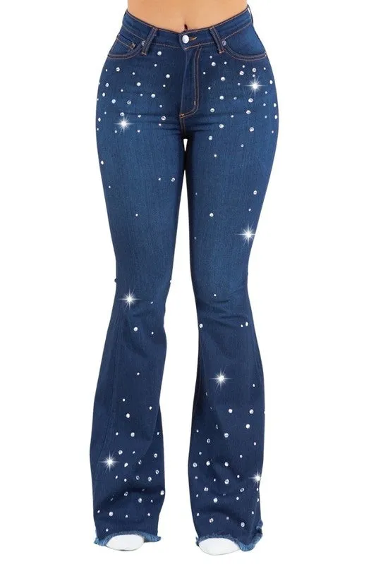 Women's Vegas Glam Bell Bottom Pants - Inseam 32